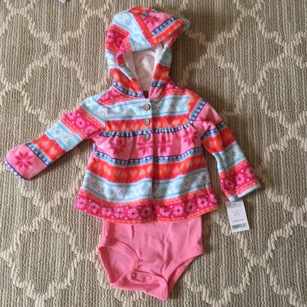 Carters never worn hoodie & onesie